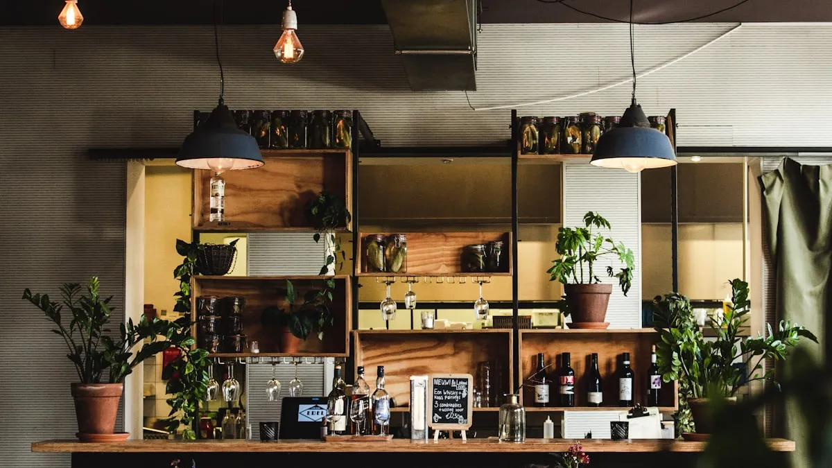 Café chaleureux et accueillant