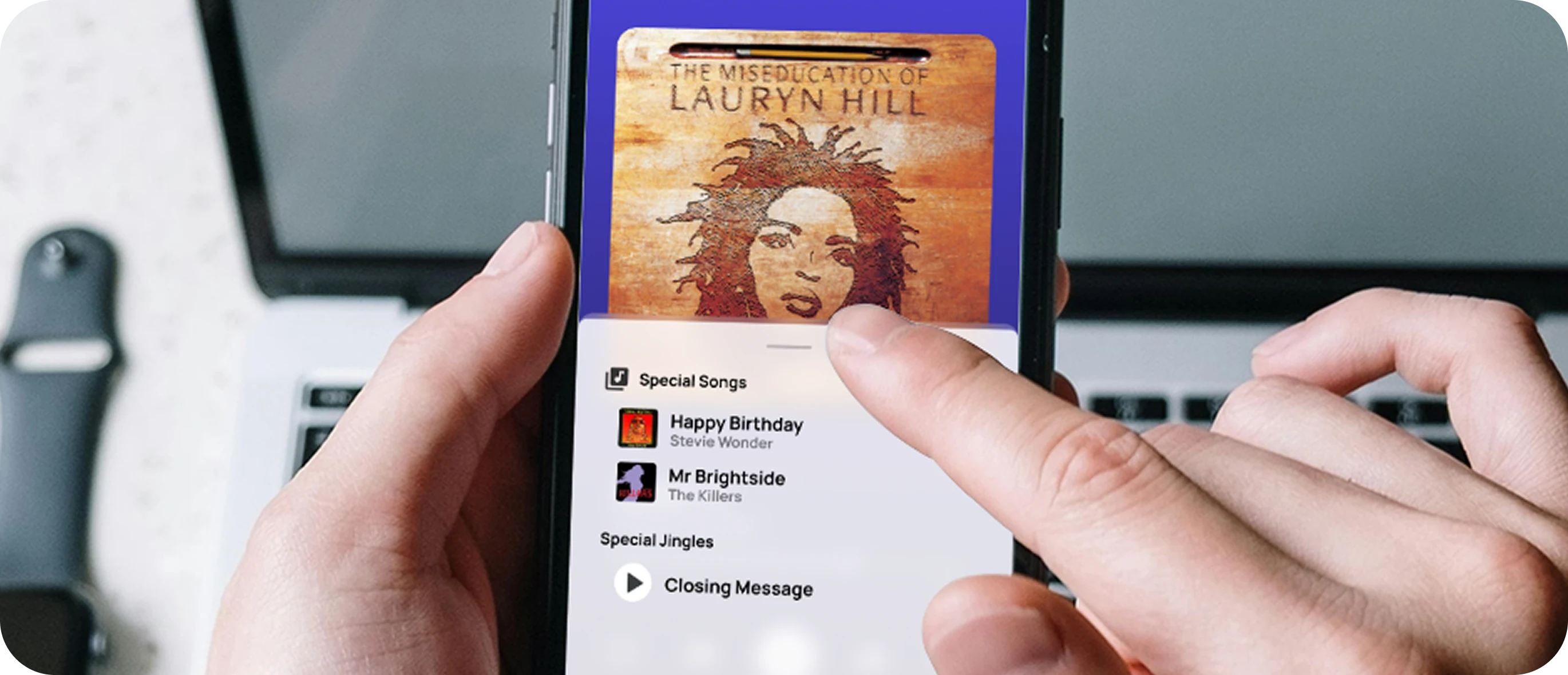 Lecture instantanée de titres et messages spéciaux depuis l’application Horra